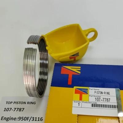High Quality Diesel Engine Mechanical Parts Piston Ring 107-7787 for Wheelloader 950f Engine 3116 Generator Set