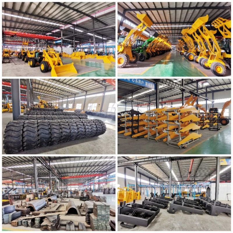 Promotion China Brand Ucarry Mini Machine 2 Ton Front Wheel Loader Rock Loader with Standard Scraper Bucket