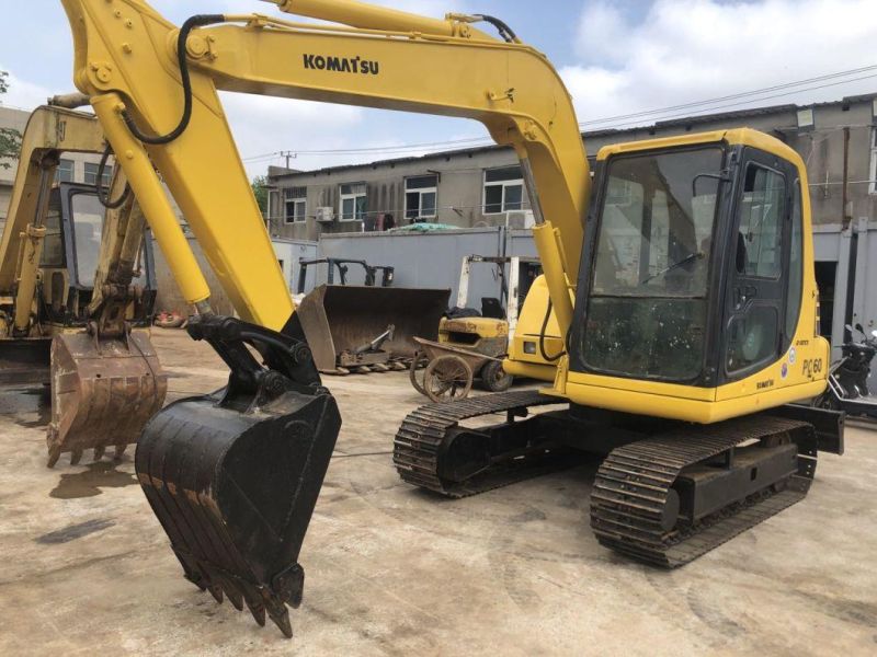 Japan Origin Excellent Used Komatsu 6t Mini Excavator PC60-7 PC60 Excavator