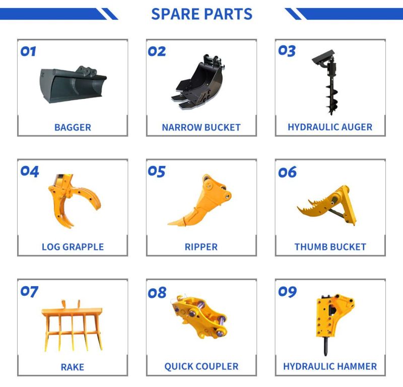 High Quality 2700 Kg Mini Digger Crawler Excavator