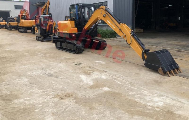 6ton Hydraulic Crawler Excavator 6.5ton Backhoe Small Excavator with Blade Digger Breaker Harmmer Optional