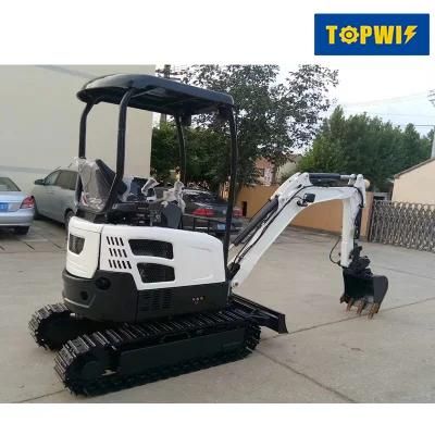 China CE Small Digger 1ton 1.8ton 2.2ton Garden Home Farm Hydraulic Crawler Backhoe Mini Excavators Manufacturer Price for Sale