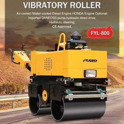 Soil/ Asphalt Compaction Walk Behind Vibratory Construction Machine Road Roller for Sale