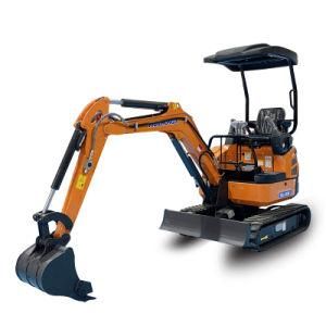 Rili Rl20b 1.5t Small Cheap Mini Excavator with CE Certification of Digger Machine for Garden Use