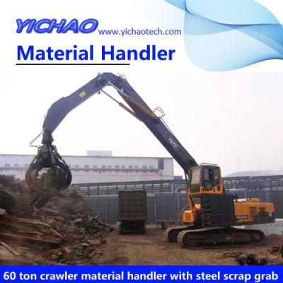 60ton/60000kg 19 Meter Long Arm Excavator Log Grapple/ Excavator Hydraulic Log Grab/ Excavator Grab Scrap Grapple