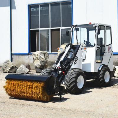 Snow Rotary Broom Sweeper Wheel Loader (M915) with Air Conditioner