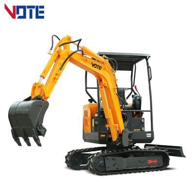 Mini Excavators 2.0 Ton Mini Crawler Excavator for Sale Earth-Moving Machinery Home Use Digger Sell