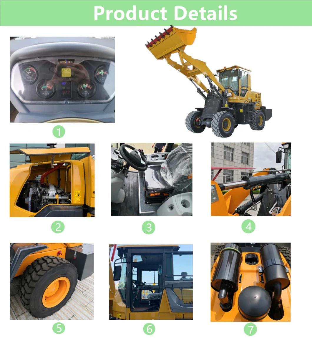 Small Construction Front End Loaders 1200kg 1.2ton Mini Wheel Loader Best Price for Sale