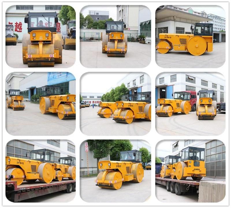 8t 10t 12t High End Fully Hydraulic Double Drum Vibratory Road Roller