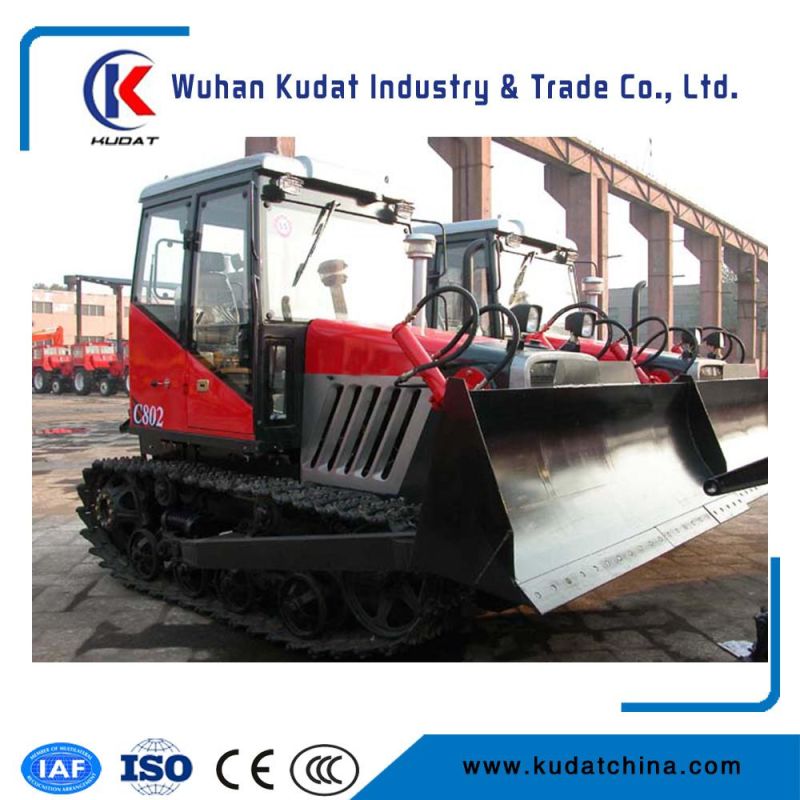 80HP Earth Moving Bulldozer Crawler Tractor Type