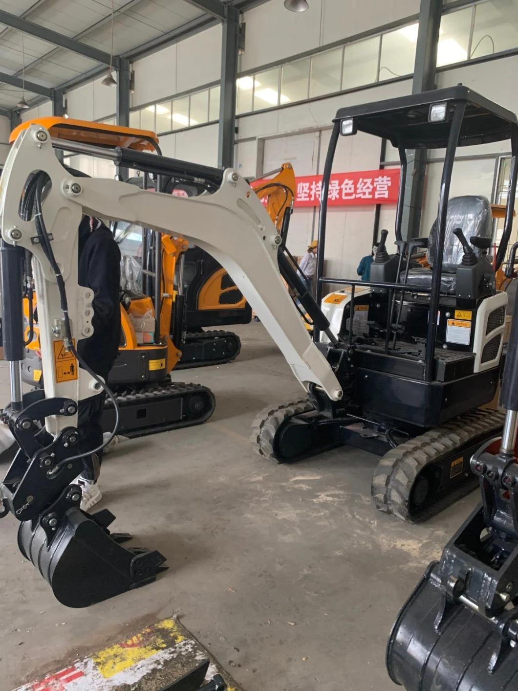 Mini Bagger Digger 2 Ton 2000kgs Digging Machine Mini Crawler Excavators