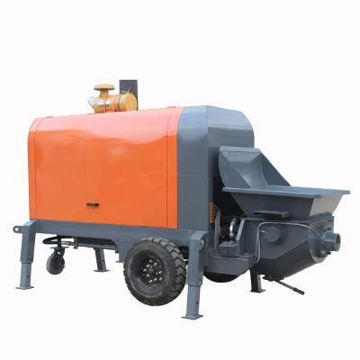 Small Diesel Trailer Mounted Cement Mortar Concrete Pump