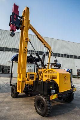 Guardrail Construction Drop Hammer Driver for U O Shape Pile Installation
