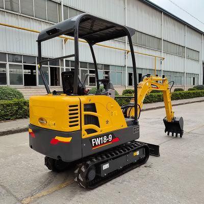 Small/Mini Fw18-9 Crawler Small Hydraulic Micro Mini/Small Excavator for Sale Small Digger Machine with Yanmar Engine