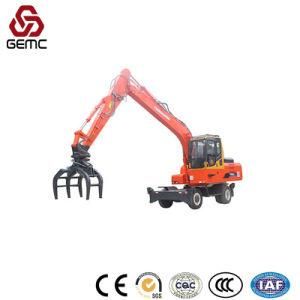 Electric Scrap Grabber with Track Excavator for Grabbing Steel Grabber