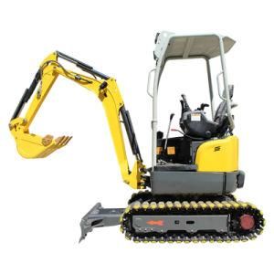 Chinese Shandong Brand Wheel Excavator Manufacturer Sell Swing Motor Mini Excavator Micro Digger Machine Price
