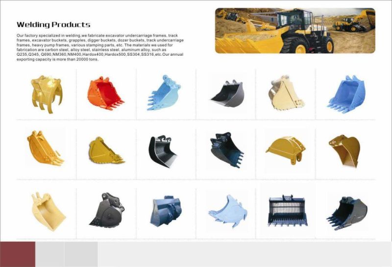 Excavator Bucket Loader Bucket Digger Bucket Steel Fabrication Excavator Buckets