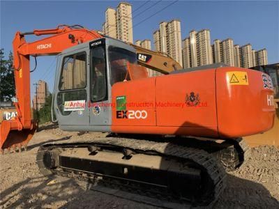 Used Hitachi Hydraulic Crawler Excavator Ex200 Ex200-5 20 Tons Excavator