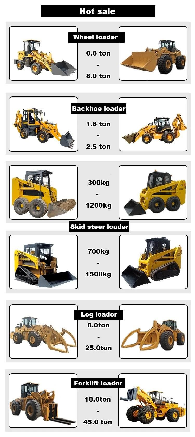 Ltmg Articulated Wheel Loader Zl50 5 Ton 6 Ton 7 Ton 8 Ton Front End Wheel Loader with Attachments