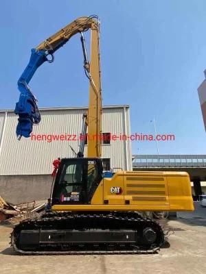 15.8-Meter Long 40-45ton Excavator Pile Driving Arm Has a Pile Driving Depth of 15-Meter