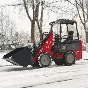 4WD Hydrostatic Wheel Loader 4 in 1 Bucket Shovel Loader Dy25 with Ce Approval