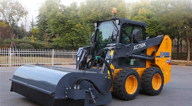 XCMG Official 1 Ton Mini Skid Steer Wheeled Loader Xc750K China Brand New Skid Loader Price