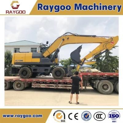 21 Ton China Wheel Excavator Xe210W with High Quality Factory Price