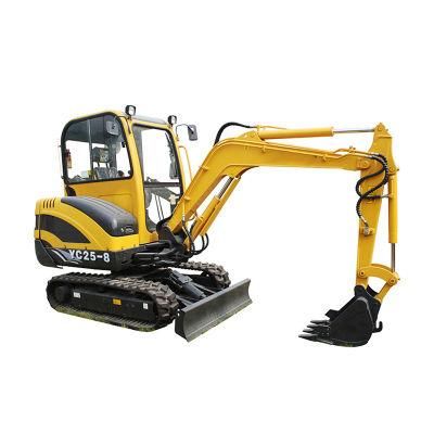 Yuchai Yc25-8 Mining Excavator Mini Excavator