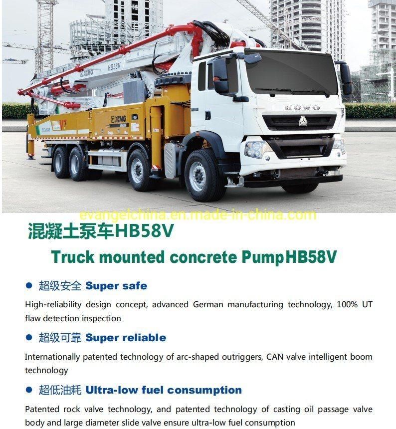 V7 Series 58m Concrete Pump Truck Hb58V