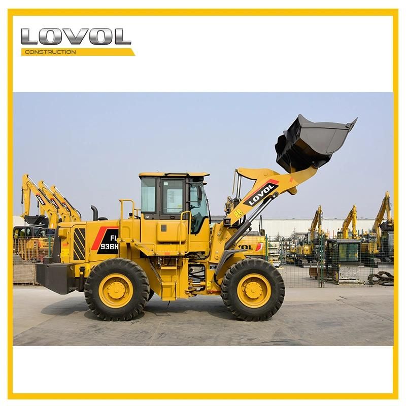 5% Discount New Lovol Front End Wheel Loader FL936f 3 Ton Wheel Loader