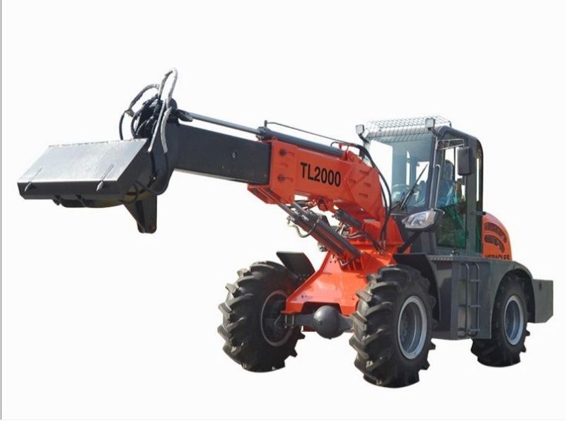 China Telescopic Boom Wheel Loader with Bucket EPA Engine Option