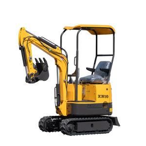 Smallest Mini Digger Xn08 Digger Mini 0.8, 1.0 Ton Mini Digger for Sale