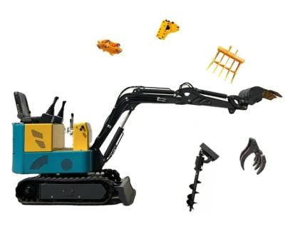 Construction Multifunctional 1ton 0.8ton Micro Electric Mini Excavator with Free Bucket for Sale
