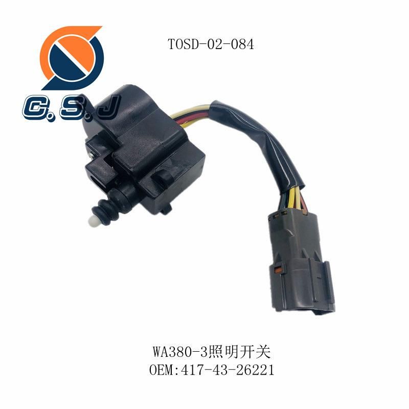 Wheel Loader Parts 417-43-26221 Lamp Switch for Wa380-3 Wa320