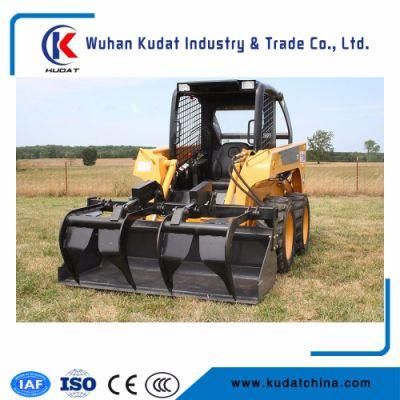 Skid Steer Loader with Grapple Bucket