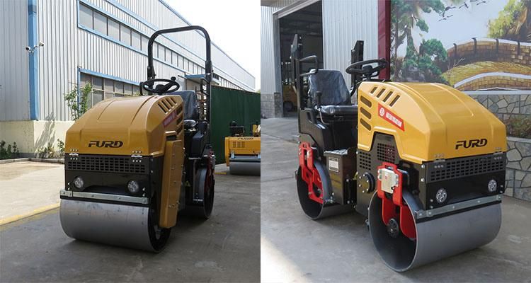 Ride on Hydraulic Double Drum Road Roller Compactor Fyl-860