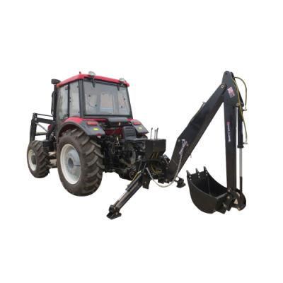 Low Price Compact Tractor with Front End Loader and Backhoe for Sale