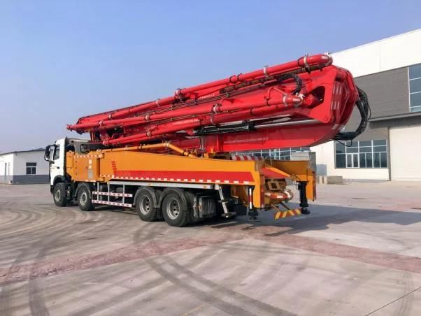 HOWO 8X4 Original 56m 58m 63m Concrete Diesel Pump Machine 58m Schwing Concrete Boom Pump Truck