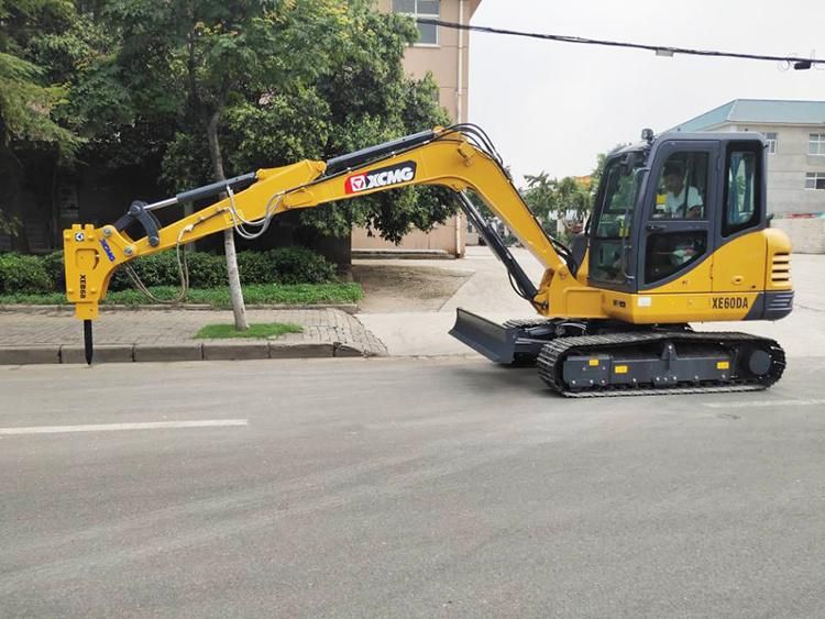 XCMG Official Xe60da Chinese New 6ton Tractor Mini Excavator for Sale