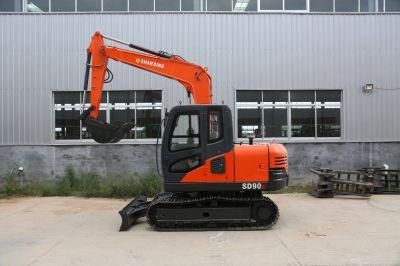 Shanding Mini Crawler Excavator SD90e Min Radius of Gyration (after end) 1800mm