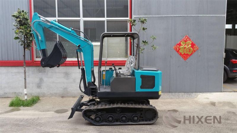 1800kg Multi-Functional Backhoe Hydraulic Mini Excavator with Bucket Capacity 0.1³ for Garden/Earthmoving