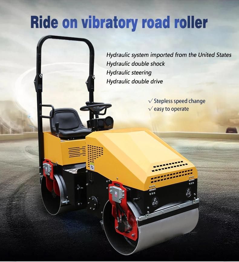 Ride on Asphalt Roller Vibratory Compactor Mini Road Roller Price