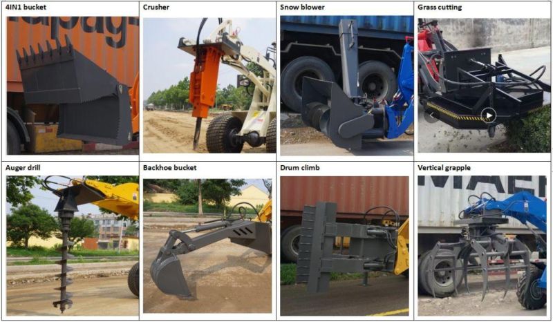 2000kgs Zl920 Zl20 Front End Mini Wheel Loader