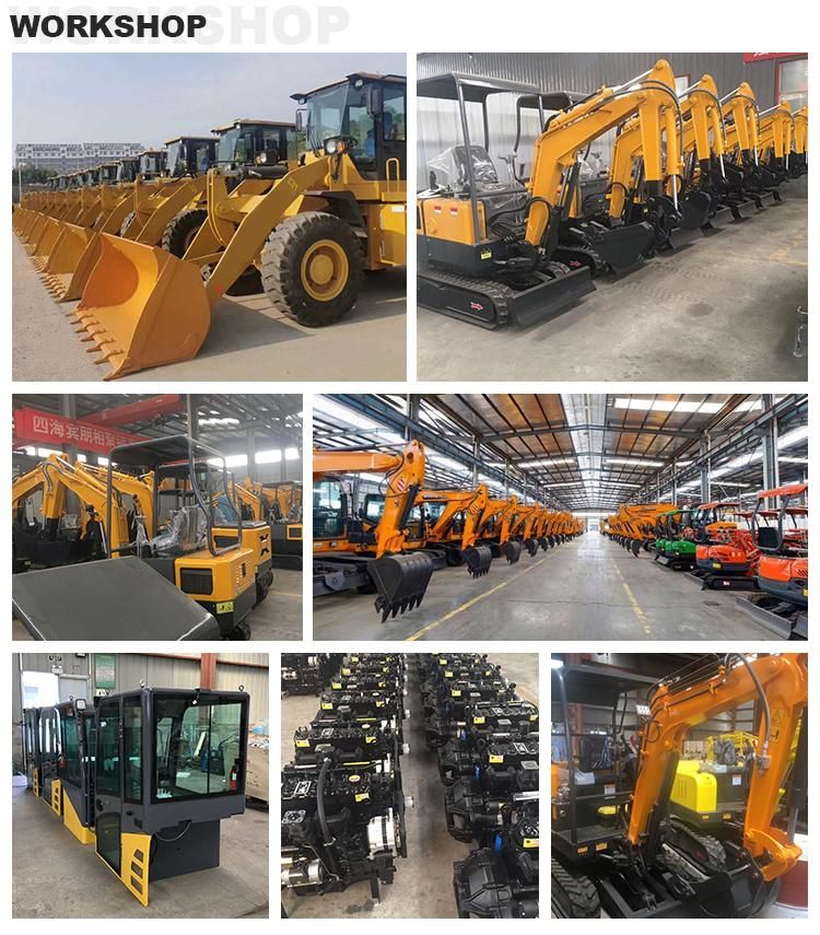 Mini Excavator 0.8t Small Digger 1 Ton Excavator with Rubber Track