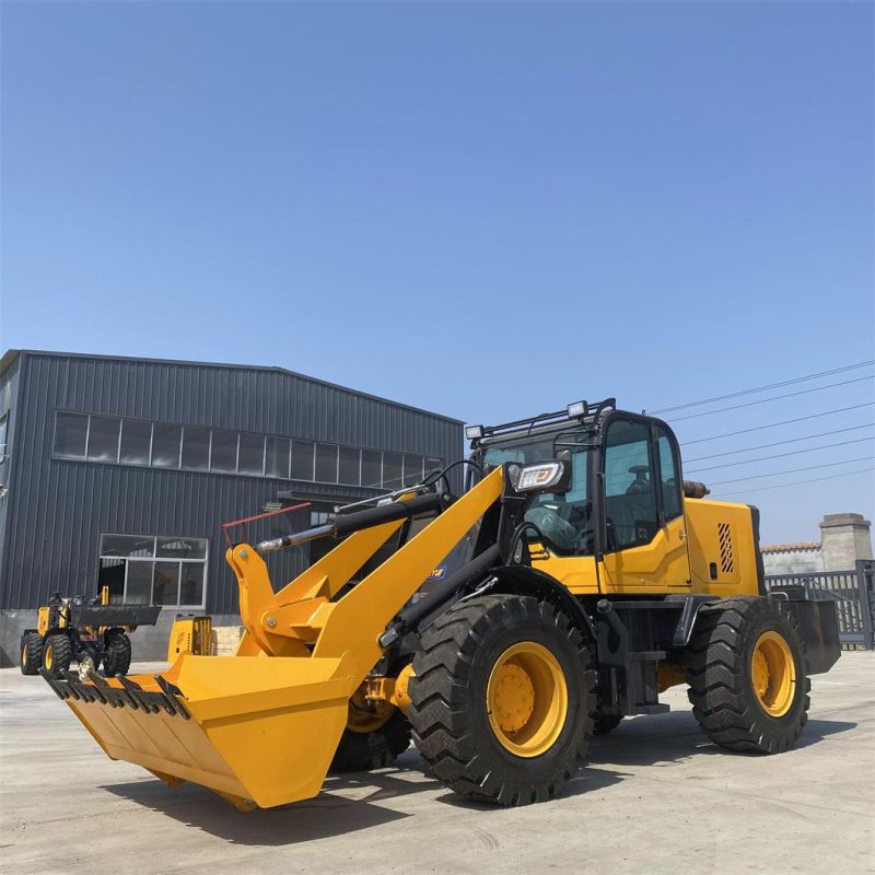 1.2/1.8/2 Ton Ultra-Low Profile Wheel Loader, Small Forklift for Basement, Mini Wheel Loader