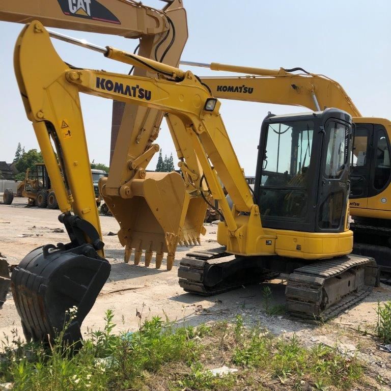 Used Komatsu PC18/PC20/PC30/PC35/PC55/PC56/PC60/PC70 Crawler Excavator with Hydraulic Breaker Line and Hammer in Good Condition