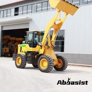 Abbasist brand AL25 joystick control wheel loader 2.5 ton with CE ISO SGS OEM