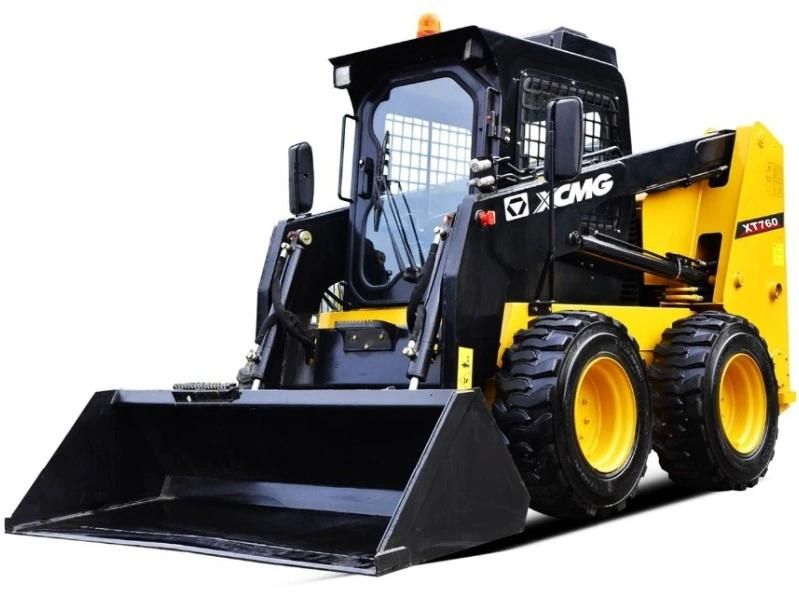 XCMG Official Mini Skid Steer Loader with Parts and Attachments Xt760 Chinese Tracked Skid Steer Loaders for Sale
