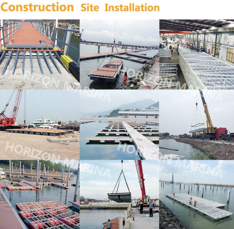 Most Hot Sales Marina Floating Wharf with Hight Qualified Concrete Pontoon