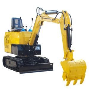 China 1ton Rubber Track Mini Crawler Excavator with The Excavator Attachment